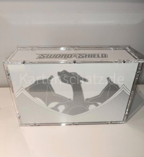 Acryl Case für Pokemon Schwert & Schild Glurak Ultra Premium Collection Charizard