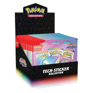 Pokemon Prismatische Entwicklungen Tech Sticker Kollektion Display (Deutsch)