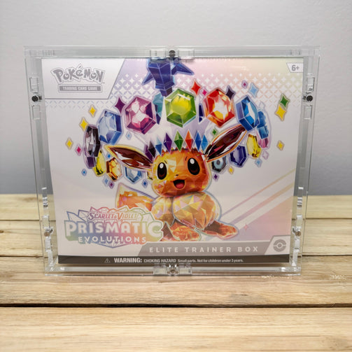 Acryl Case Schutzbox für Pokémon Trainer Box Prismatic Evolutions